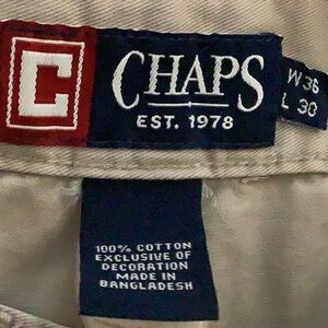 Chaps Men’s Beige Pants W36 x L30.  Vintage.